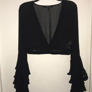 Black Selena inspired Salsa Top